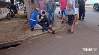 Siate socorre motociclista após colisão no Porto Meira