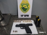 Policia Militar prende homem com arma de fogo em São Miguel do Iguaçu