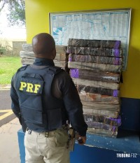 Polícia Rodoviária Federal apreende 348 Kg de maconha em Céu Azul