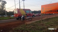 Siate socorre motociclista após colisão na BR-469 (Av. das Cataratas)