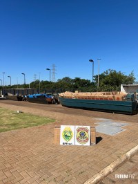 PF e BPFRON apreendem três barcos carregados com cigarros contrabandeados no Lago de Itaipu