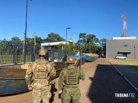 PF e BPFRON apreendem três barcos carregados com cigarros contrabandeados no Lago de Itaipu