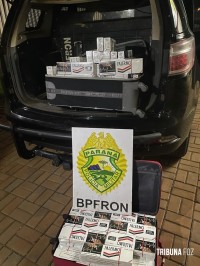 BPFRON apreende cigarro contrabandeado em Pérola D’Oeste