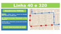 Transporte coletivo: itinerários das Linhas 40, 50, 55 e 320 serão alterados durante a Fartal