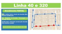 Transporte coletivo: itinerários das Linhas 40, 50, 55 e 320 serão alterados durante a Fartal