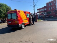 Assaltante troca tiros com a policial e acaba baleado na Vila Portes