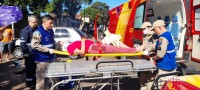 Siate atende duas vítimas após colisão no Bairro Porto Meira
