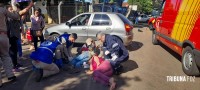 Siate atende duas vítimas após colisão no Bairro Porto Meira