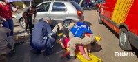 Siate atende duas vítimas após colisão no Bairro Porto Meira