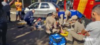 Siate atende duas vítimas após colisão no Bairro Porto Meira