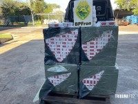 BPFRON apreende cigarros contrabandeados em São Miguel do Iguaçu