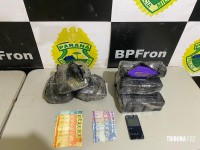 BPFRON realiza apreensão de maconha em abordagem a ônibus na cidade de Guaíra