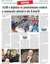 Acifi e lojistas se posicionam contra o aumento abusivo do Estarfi