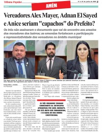 Vereadores Alex Mayer, Adnan El Sayed e Anice seriam "capachos" do Prefeito?