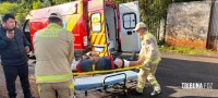 Motociclista é socorrido pelo Siate após colisão no Parque Patriarca