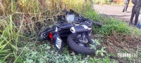 Motociclista é socorrido pelo Siate após colisão no Parque Patriarca