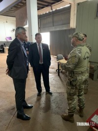 Policia Federal recebe a visita do Diretor de Coordenação da Itaipu Binacional Carlos Carboni