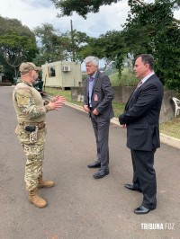 Policia Federal recebe a visita do Diretor de Coordenação da Itaipu Binacional Carlos Carboni