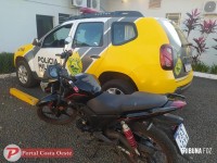 Homem é preso pela PM com moto adulterada em São Miguel do Iguaçu