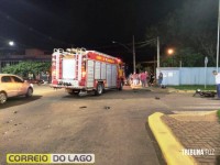 Motociclista tem fratura exposta após acidente na PR-317 em Santa Helena