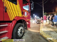 Motociclista tem fratura exposta após acidente na PR-317 em Santa Helena