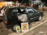 BPFRON e PF apreendem 600 pacotes de cigarro em São Miguel do Iguaçu