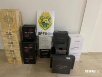 BPFRON apreende veículo carregado com vinhos argentinos em Pérola D’Oeste