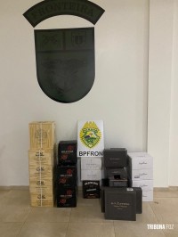 BPFRON apreende veículo carregado com vinhos argentinos em Pérola D’Oeste