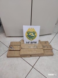 Policia Militar apreende 8 Kg de maconha no centro de Foz