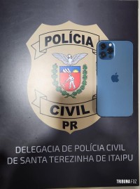 Após investigação da PC de Santa Terezinha de Itaipu, policiais de São Paulo recuperam celular furtado na FESPOP