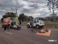 Siate atende duas vítimas após colisão na Av. José Maria de Brito