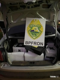 BPFRON apreende 32 caixas de vinhos contrabandeados da Argentina