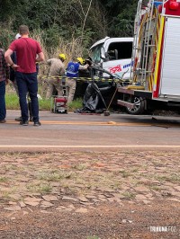 Pai e filho de cinco anos perdem a vida em um grave acidente em Serranópolis do Iguaçu