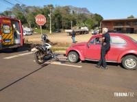 Motociclista é socorrido após colisão no Bairro Portal da Foz