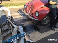 Motociclista é socorrido após colisão no Bairro Portal da Foz