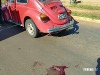 Motociclista é socorrido após colisão no Bairro Portal da Foz