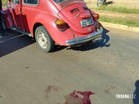 Motociclista é socorrido após colisão no Bairro Portal da Foz