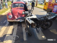 Motociclista é socorrido após colisão no Bairro Portal da Foz