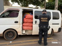 PF prende quatro pessoas e apreende 2 veículos com contrabando em Foz do Iguaçu