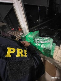 Polícia Rodoviária Federal apreende 38 Kg de maconha em Santa Terezinha de Itaipu