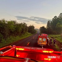 Uma pessoa morre e três ficam feridas em grave acidente entre Itaipulândia e São Miguel do Iguaçu