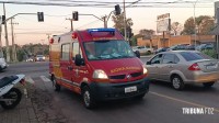 Motociclista é socorrido pelo Siate após colisão de duas motos na Vila Yolanda