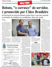 Bobato, "o carrasco" do servidor, é promovido por Chico Brasileiro