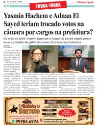 Yasmin Hachem e Adnan El Sayed teriam trocado votos na câmara por cargos na prefeitura?