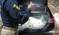 PRF apreendem 108 Kg de maconha  e recuperam carro roubado em Santa Terezinha de Itaipu