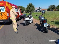 Siate socorre motociclistas após colisão de duas motos no Porto Meira