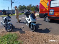 Siate socorre motociclistas após colisão de duas motos no Porto Meira