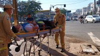 Siate socorre motociclista após colisão na Vila Portes