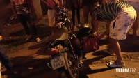 Motociclista é socorrido pelo Siate após colisão no Bairro Morumbi