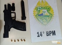 PM prende homem por porte de arma de fogo em Medianeira